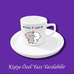 Kişiye Özel Baskılı Bubu Dudu Baskılı Kahve Fincanı