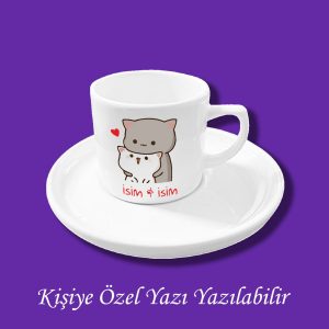 Kişiye Özel Baskılı Bubu Dudu Baskılı Kahve Fincanı