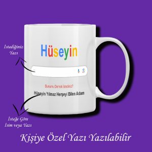 Kişiye Özel Google Kupa Bardak - Herşeyi Bilir Kupa Bardak Yazılar Değişebilir