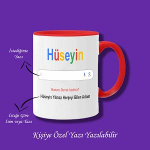 Kişiye Özel Google Kupa Bardak - Herşeyi Bilir Kupa Bardak Yazılar Değişebilir