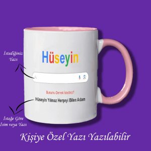 Kişiye Özel Google Kupa Bardak - Herşeyi Bilir Kupa Bardak Yazılar Değişebilir