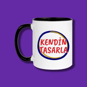 Kişiye Özel Tasarımlı Kendin Tasarla Kupa Bardak - Renkli Kupa Bardak Seçenekli - 1 Adet