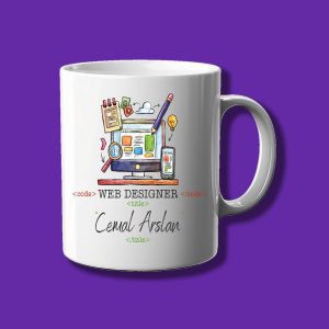Kişiye Özel Meslek Kupası - Web Tasarımcı Özel İsimli Kupa Bardak