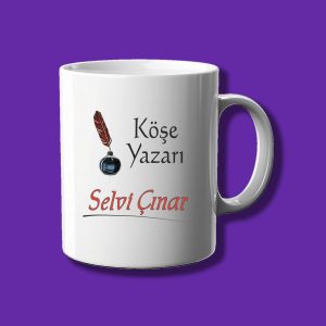 Kişiye Özel Meslek Kupası - Köşe Yazarına Özel İsimli Kupa Bardak