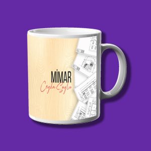 Kişiye Özel Meslek Kupası - Mimara Özel İsimli Kupa Bardak