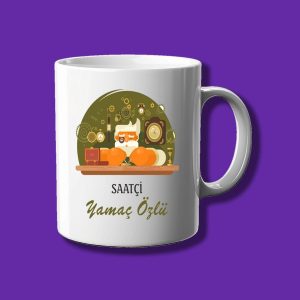 Kişiye Özel Meslek Kupası - Saatçilere Özel İsimli Kupa Bardak