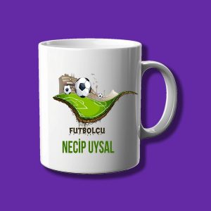 Kişiye Özel Meslek Kupası - Futbolcuya Özel İsimli Kupa Bardak