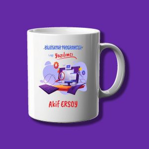 Kişiye Özel Meslek Kupası - Programcıya Özel İsimli Kupa Bardak