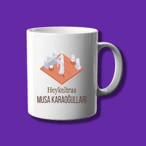 Kişiye Özel Meslek Kupası - Heykel Traşa Özel İsimli Kupa Bardak