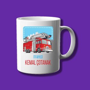 Kişiye Özel Meslek Kupası - İtfayeciye Özel İsimli Kupa Bardak