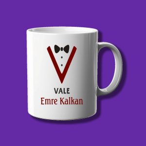 Kişiye Özel Meslek Kupası - Vale Özel İsimli Kupa Bardak