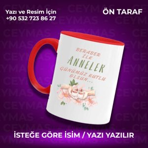 Kişiye Özel İsimli İlk Anneler Günün Kutlu Olsun Kupa Bardak