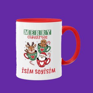 Kişiye Özel Yılbaşı Yeniyıl Tasarımlı Kişiye Özel Yeni Yıl Temalı Kupa Bardak