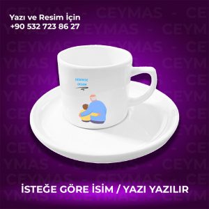 Kişiye Özel Dedem de Dedem Baskılı Kupa Bardak