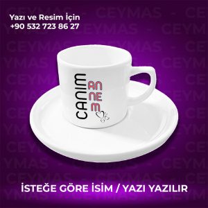 Kişiye Özel İsim Baskılı Canım Annem Renkli Kupa Bardak
