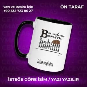 Kişiye Özel İsim Baskılı Bu Adam Benim Babam Kupa Bardak