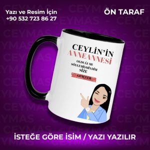 İsme Özel Anneannesi Olduğumu Söylemişmiydim Kupa Bardak
