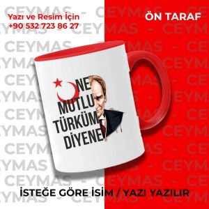 Kişiye Özel Ne Mutlu Türküm Diyene Baskılı Kişiye Özel Kupa Bardak