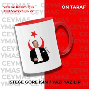 Mustafa Kemal Atatürk ve İmzalı Kişiye Özel Kupa Bardak