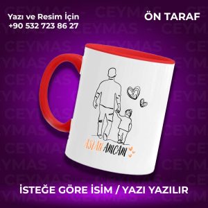 Kişiye Özel Aslan Amcam Baskılı İsme Özel Kupa Bardak