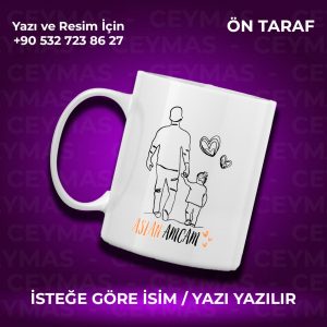 Kişiye Özel Aslan Amcam Baskılı İsme Özel Kupa Bardak