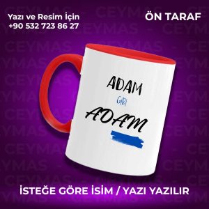 Kişiye Özel Adam Gibi Adam Baskılı Kupa Bardak