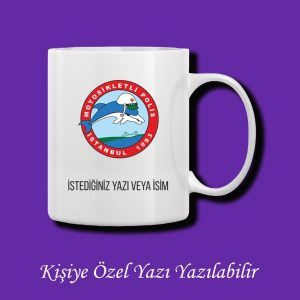 Kişiye Özel Yunus Polis Baskılı Renkli Kupa Bardak