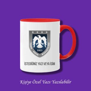 Kişiye Özel Renkli Türk Hava Kuvvetleri Meslek Kupası