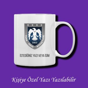 Kişiye Özel Renkli Türk Hava Kuvvetleri Meslek Kupası