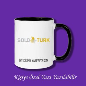 Kişiye Özel Solo Türk Baskılı İsimli Renkli Kupa Bardak