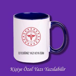 Kişiye Özel Sağlık Bakanlığı Baskılı Renkli Meslek Kupası