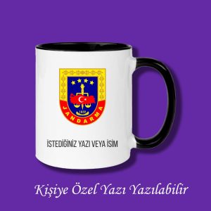 Kişiye Özel Renkli Jandarma Meslek Kupası