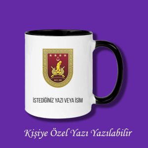 Kişiye Özel Renkli Türk Kara Kuvvetleri Baskılı Meslek Kupası