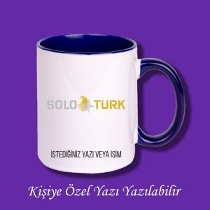 Kişiye Özel Solo Türk Baskılı İsimli Renkli Kupa Bardak