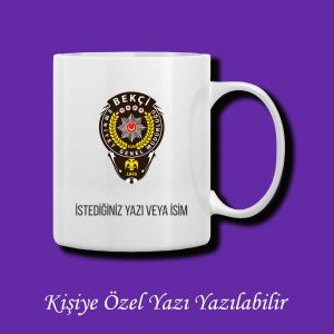 Kişiye Özel Renkli Bekçi Meslek Kupası