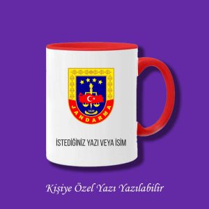 Kişiye Özel Renkli Jandarma Meslek Kupası