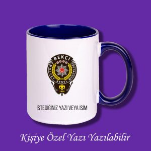 Kişiye Özel Renkli Bekçi Meslek Kupası