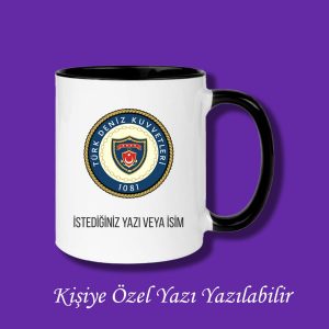 Kişiye Özel Renkli Türk Deniz Kuvvetleri Meslek Kupası