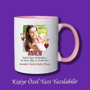 Anneler Gününe Özel Resim ve İsim Baskılı Kupa Bardak Modelleri