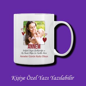 Anneler Gününe Özel Resim ve İsim Baskılı Kupa Bardak Modelleri