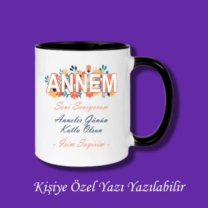Anneler Gününe Özel İsim Baskılı Renkli Kupa Bardak Modelleri