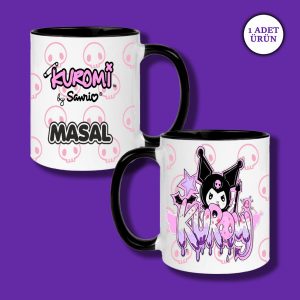 Kuromi Baskılı Kişiye Özel Kupa Bardak