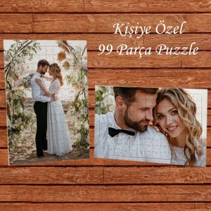 Sevgililer Günü Kişiye Özel Resim Baskılı A4 Ebat 99 Parça Puzzle