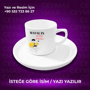 Babalara Özel Süper Baba Tasarımlı İsim Baskılı Renkli Kupa Bardak